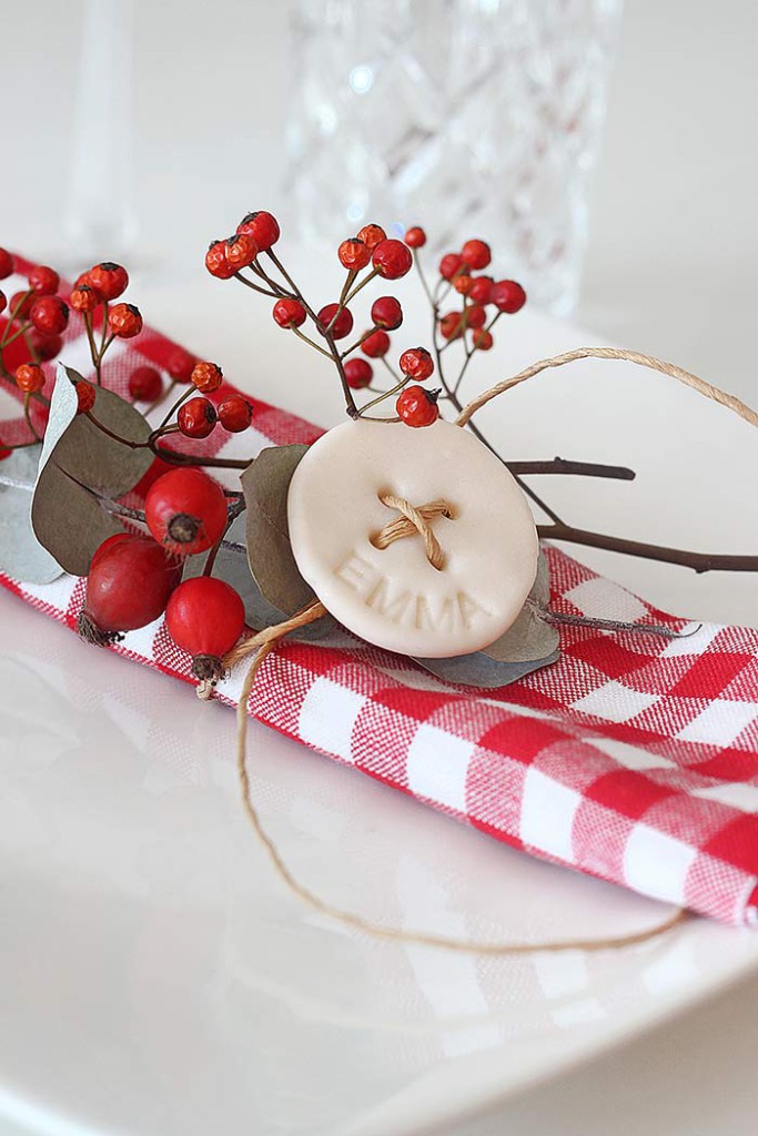 DIY décoration de Noël : ronds de serviettes originaux