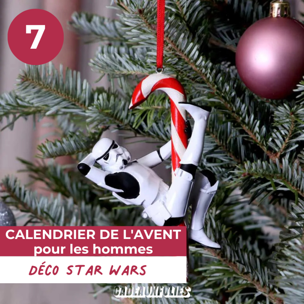 Décoration sapin de noël sucre d'orge Star wars Stormtrooper