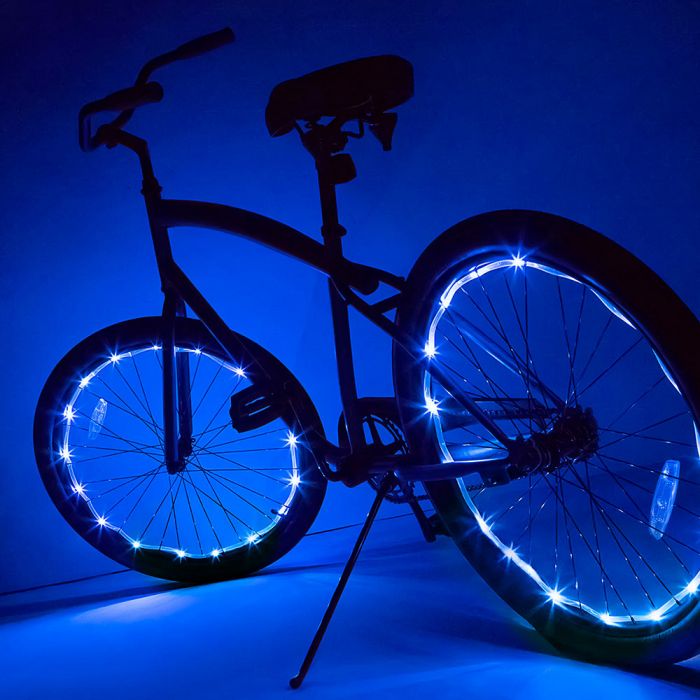 Disque lumineux LED RGB pour axe de roue de vélo
