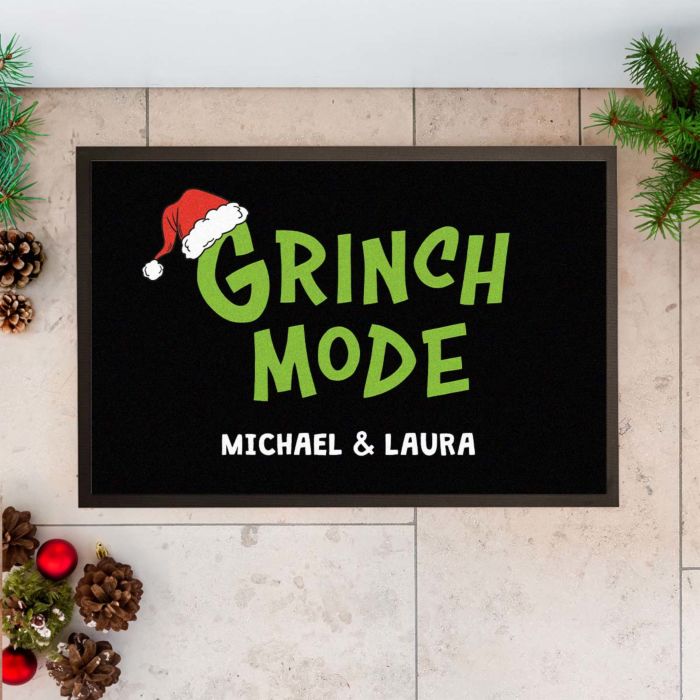 Paillasson personnalisé style Grinch