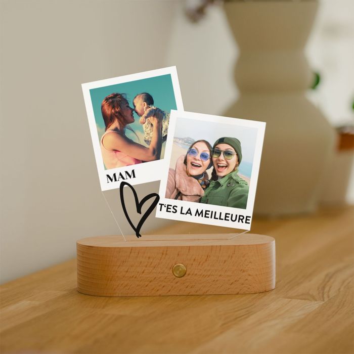 Lampe LED personnalisée design Polaroid