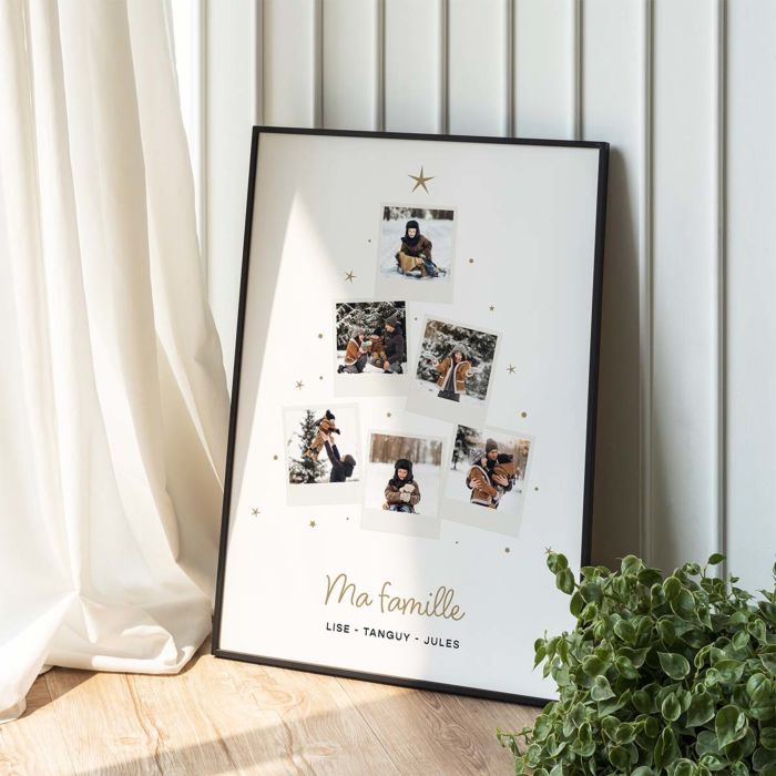 Poster personnalisé de Noël avec photos et texte