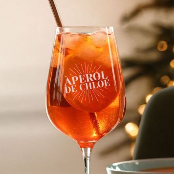 Verre Aperol Spritz personnalisé avec prénom