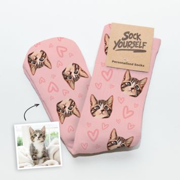 Chaussettes personnalisées avec votre animal de compagnie