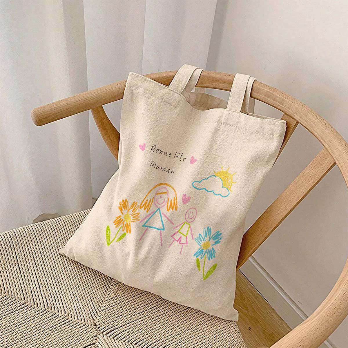 Tote bag personnalisé avec votre dessin, Cadeaux rigolos, Cadeau romantique, Cadeau mariage, Cadeau, Idée cadeau