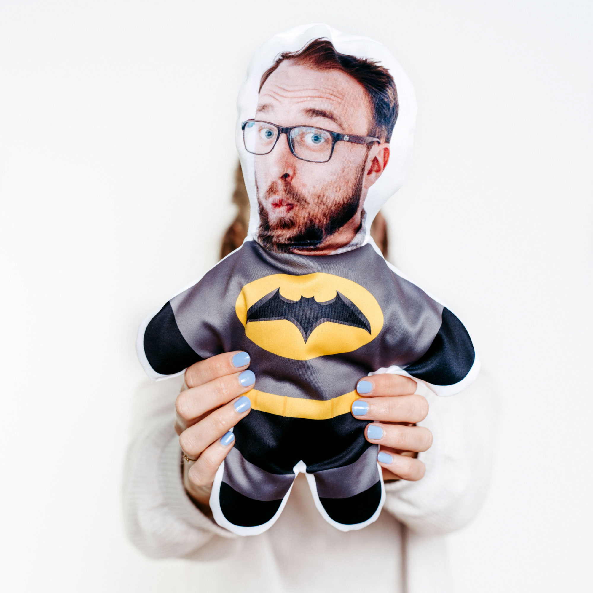 Coussin Mini Moi Batman, personnalisé, Cadeau Saint Valentin, Cadeaux Photo, Cadeaux hommes, Cadeaux copain, Cadeaux frère, Cadeau romantique, Cadeau mariage, Cadeau, Idée cadeau